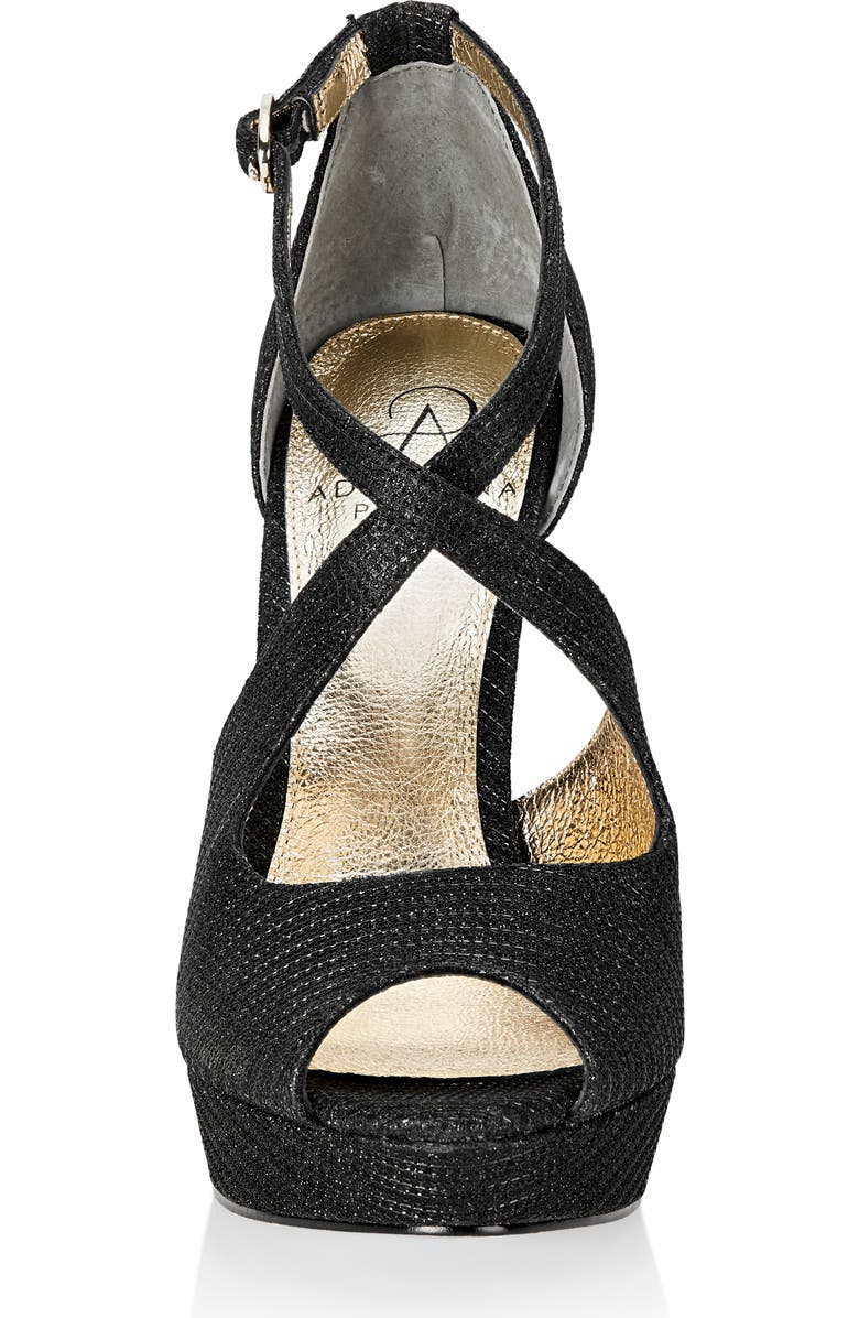 Adrianna Papell Rosalie Cross Strap Platform Sandal, Alternate, color,