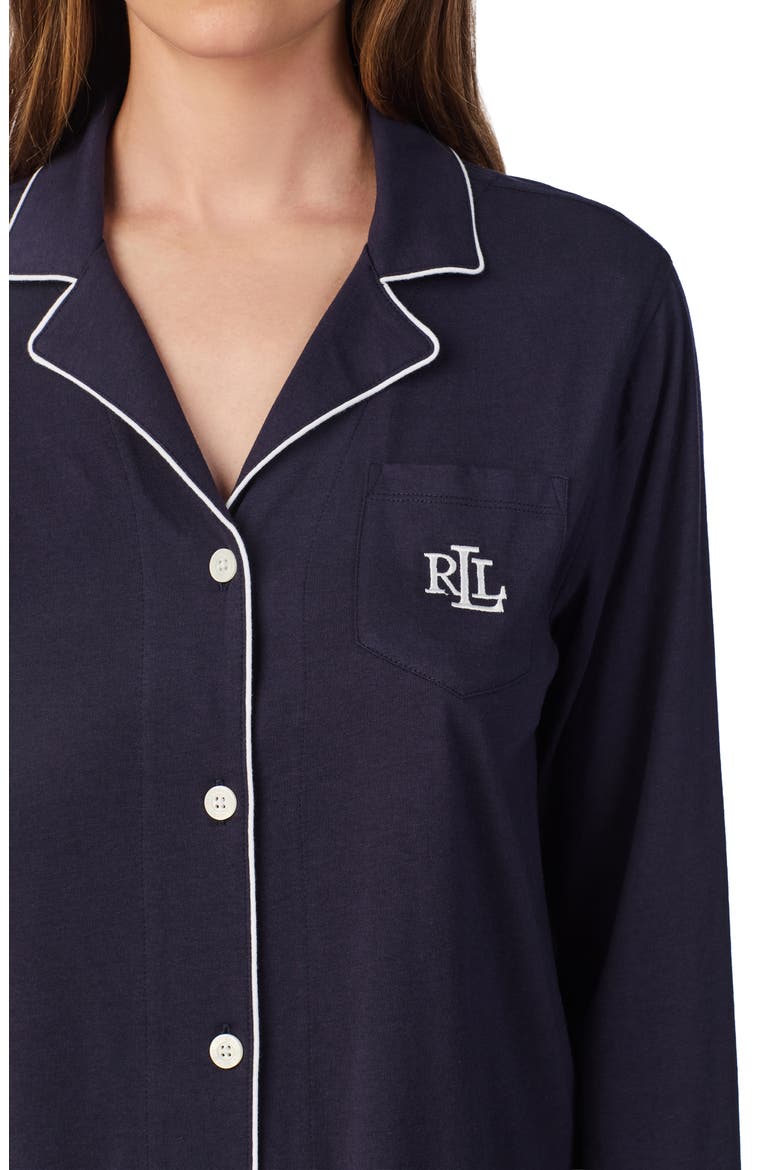 Knit Pajamas, Alternate, color, WNAVY