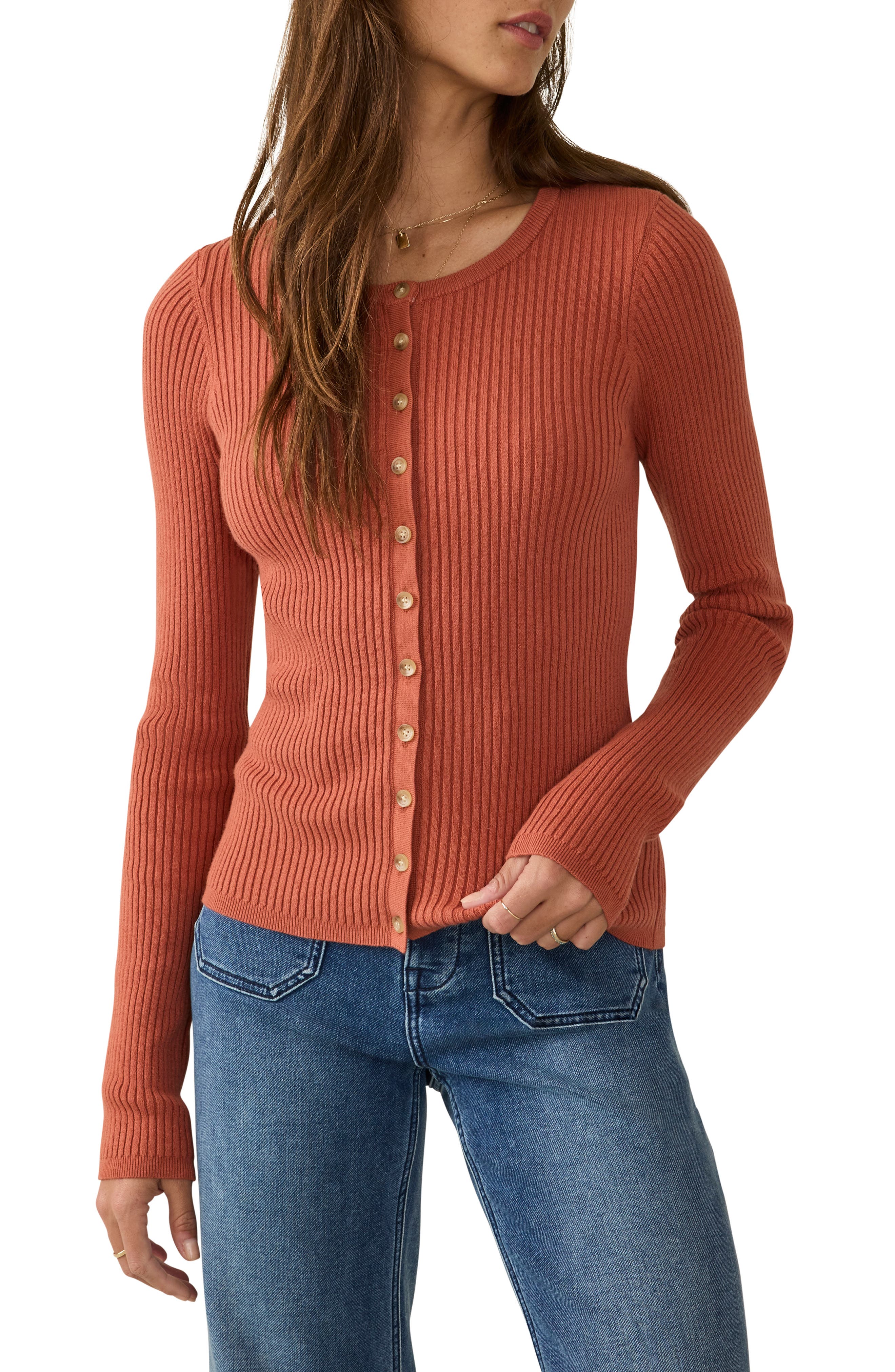 Milo Rib Organic Cotton & Cashmere Cardigan