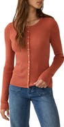 Faherty Milo Rib Organic Cotton & Cashmere Cardigan