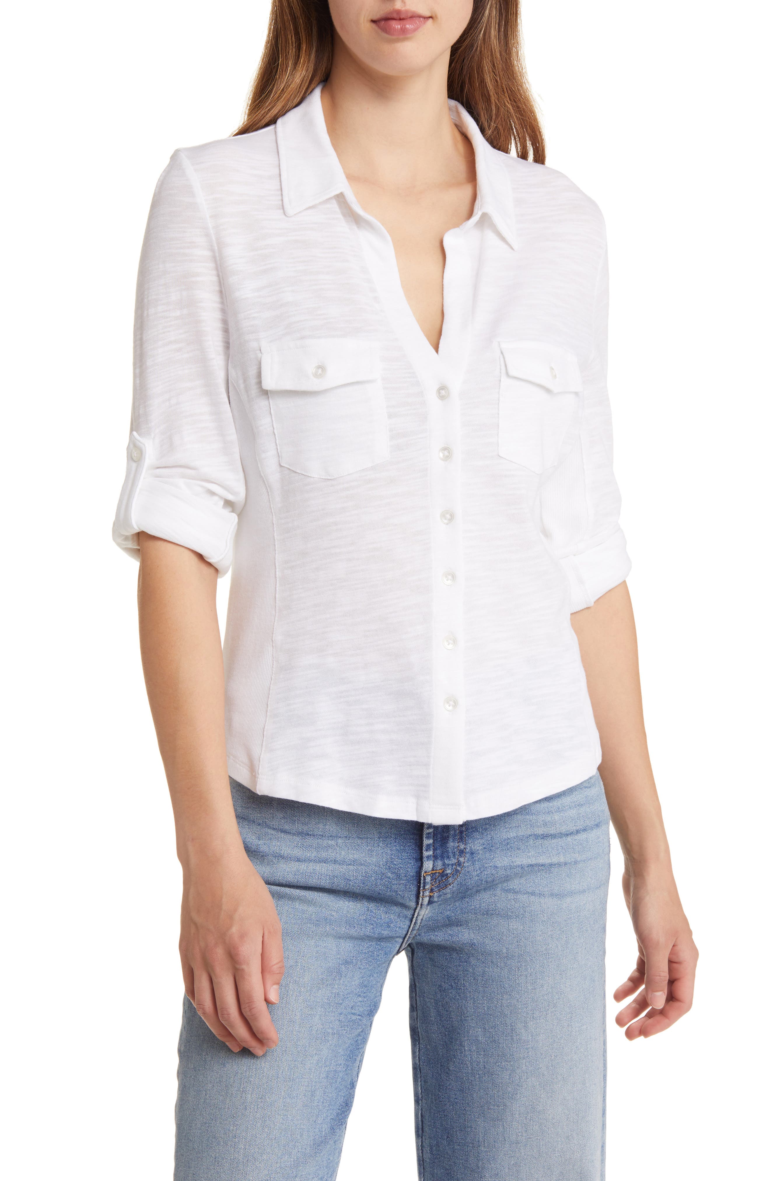 Roll Tab Knit Shirt - image 5