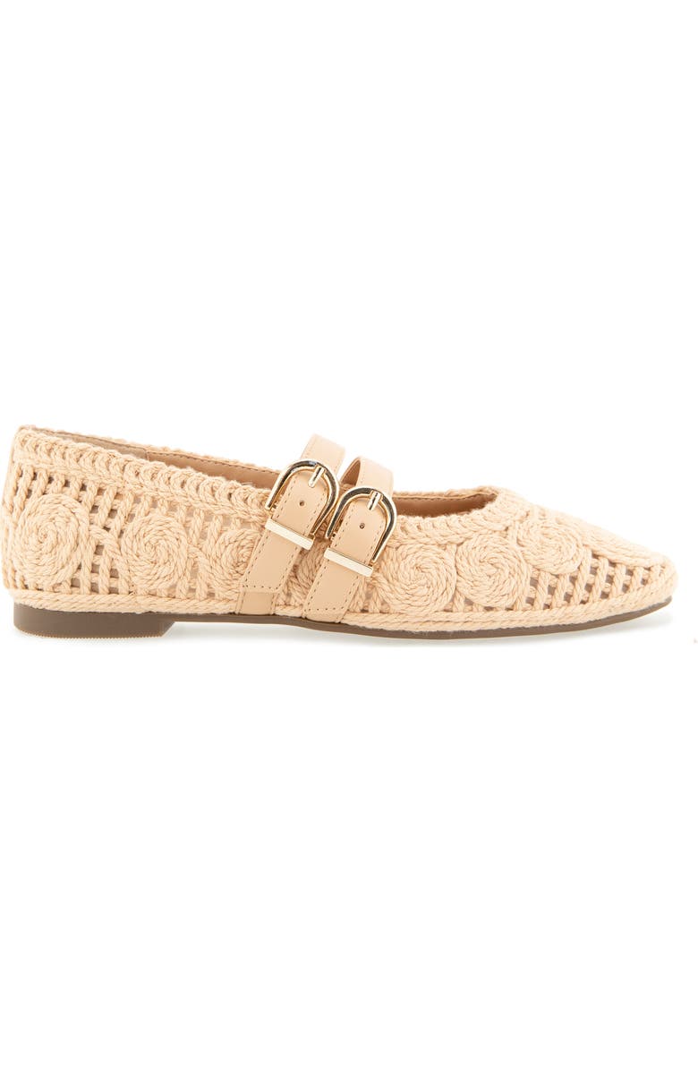 Reaction Kenneth Cole Malibu Crochet Flat, Alternate, color, Natural Crochet