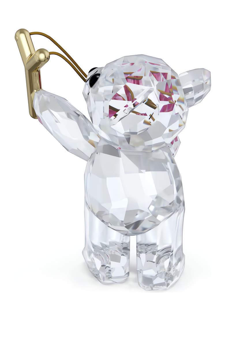 Swarovski Kris Bear Sending You Love Crystal Figurine, Alternate, color, Crystal Multi