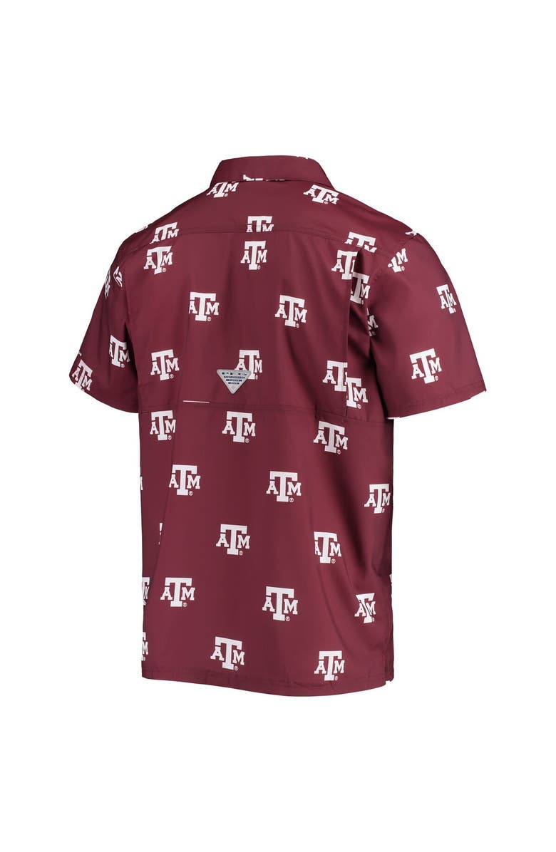 Columbia Men's Columbia Maroon Texas A&M Aggies Super Slack Tide Omni-Shade Button-Up Shirt, Alternate, color, Maroon