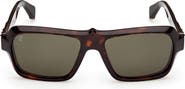 Christian Louboutin 56mm Rectangular Sunglasses