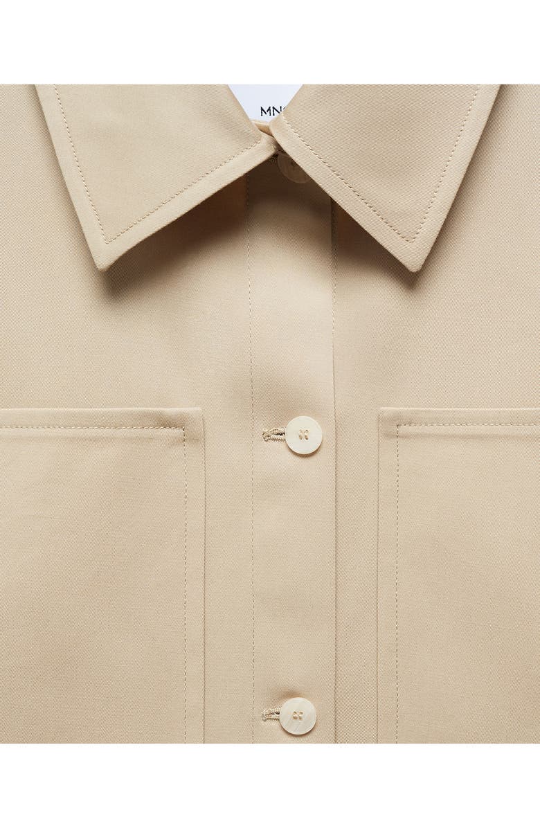 MANGO Oversize Cotton Overshirt, Alternate, color, 