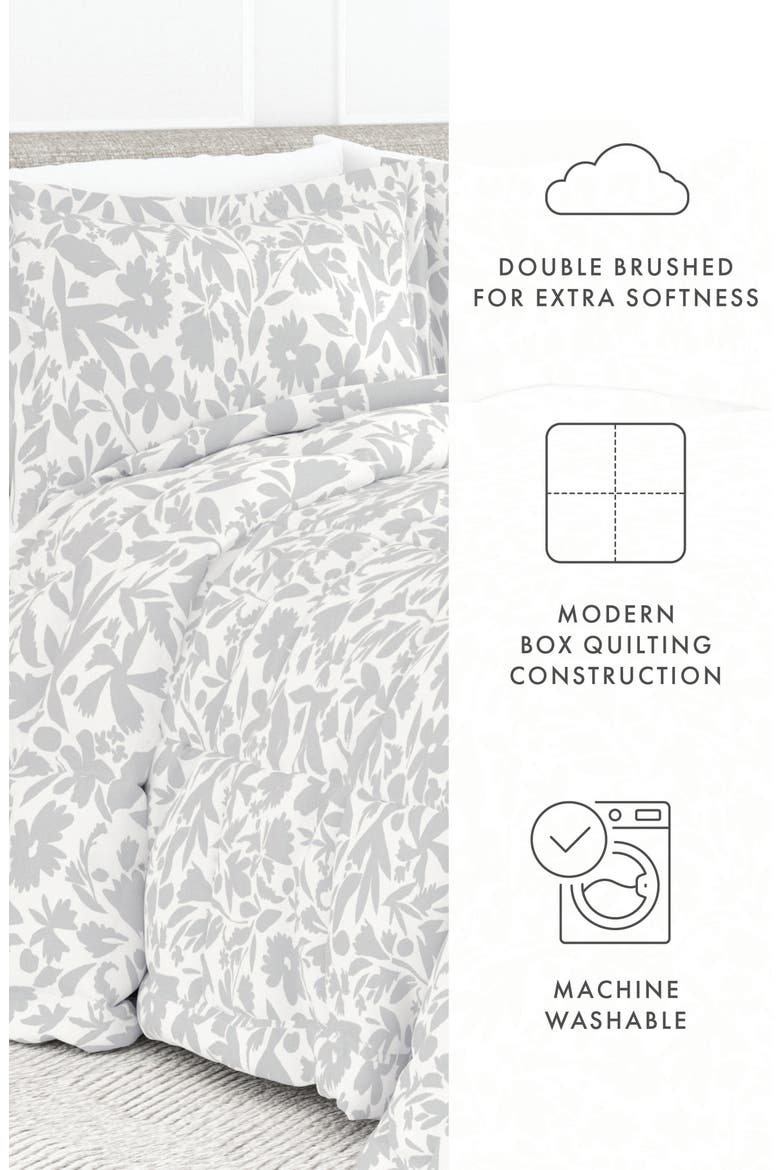 Premium Down Alternative Comforter Set, Alternate, color, LIGHT GRAY