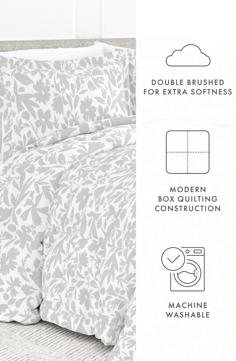 HOMESPUN HOME SPUN Premium Down Alternative Abstract Garden Patterned Comforter Set, Alternate, color,
