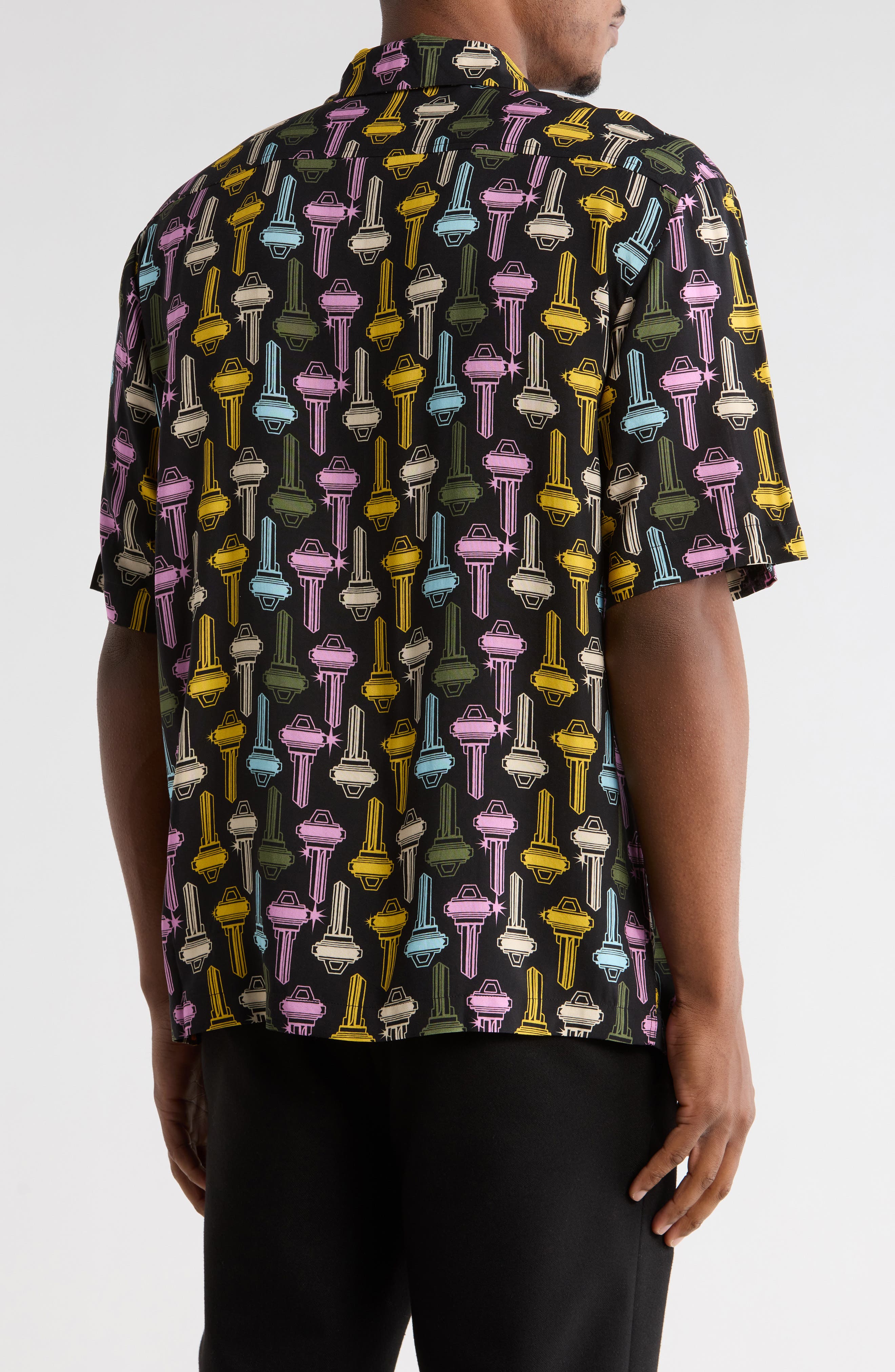 Keys Print Camp Shirt - image 2