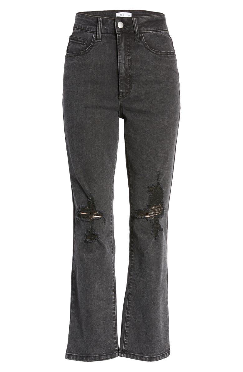 Tinsel Distressed Straight Leg Jeans, Alternate, color, 