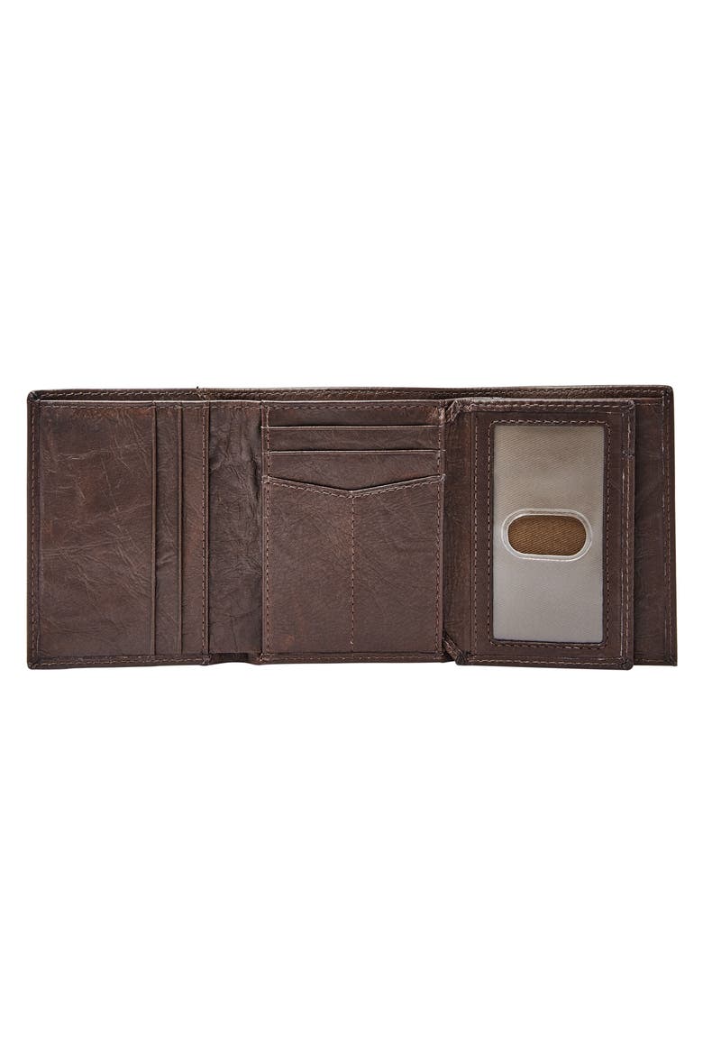 Neel Leather Wallet, Alternate, color, BROWN
