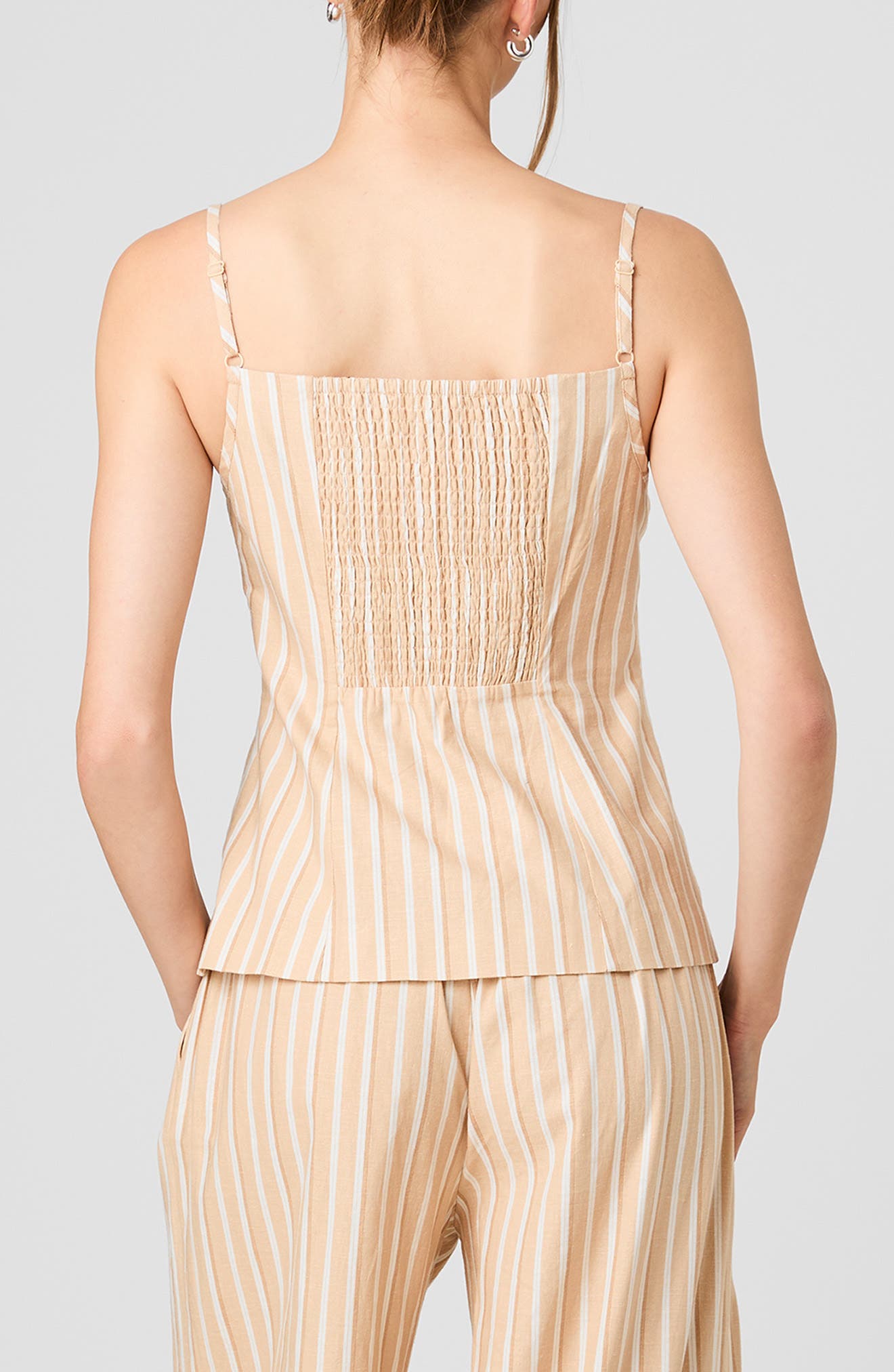 French Connection Tailored Sleeveless Linen Top (Women) | Nordstrom