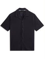 Ted Baker Fendry Cotton & Linen Knit Camp Shirt