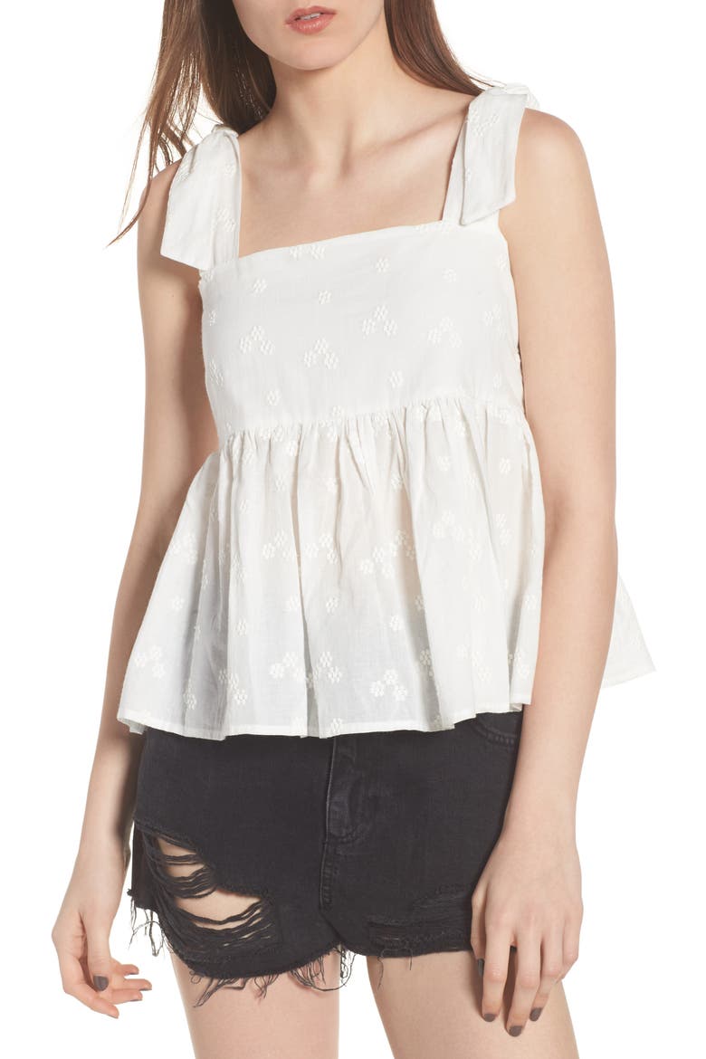 Embroidered Peplum Tank video