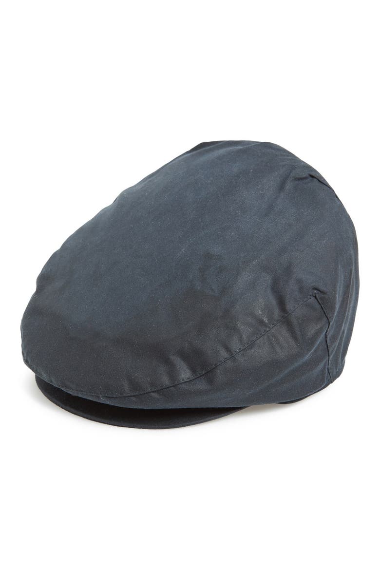 Waxed Cotton Driving Cap, Main, color, NAVY