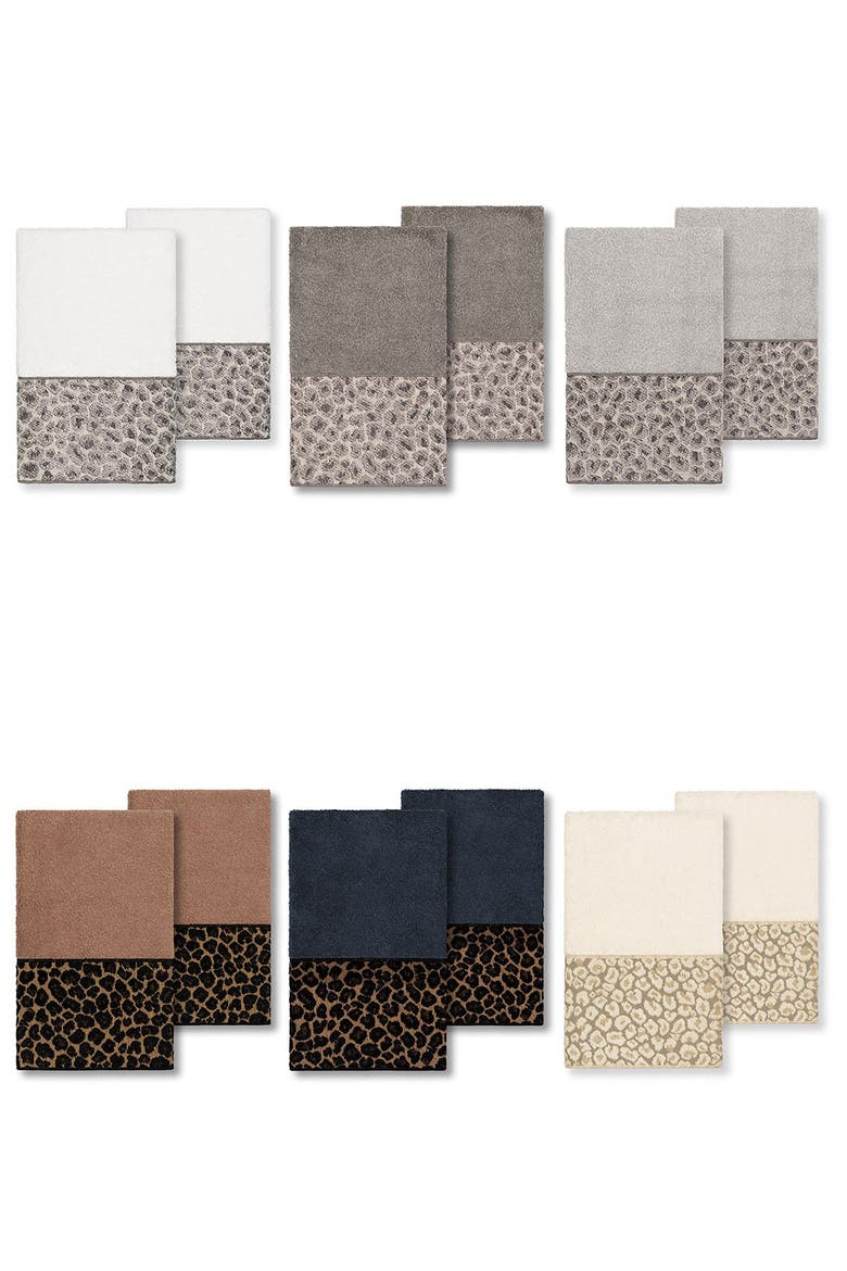 Spots Embellished Hand Towel - Set of 2 - White, Alternate, color, WHITE