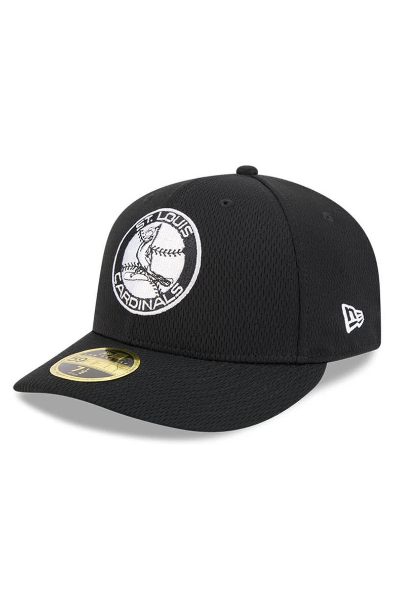 New Era Men's New Era Black St. Louis Cardinals 2025 MLB Clubhouse Low Profile 59FIFTY Fitted Hat, Main, color, Black
