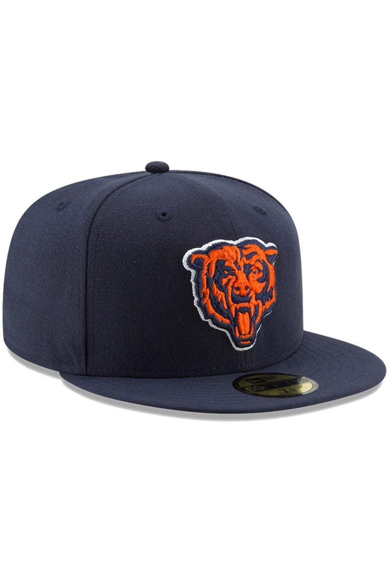 Men's New Era Navy Chicago Bears Team Basic 59FIFTY Fitted Hat, Alternate, color, NAVY