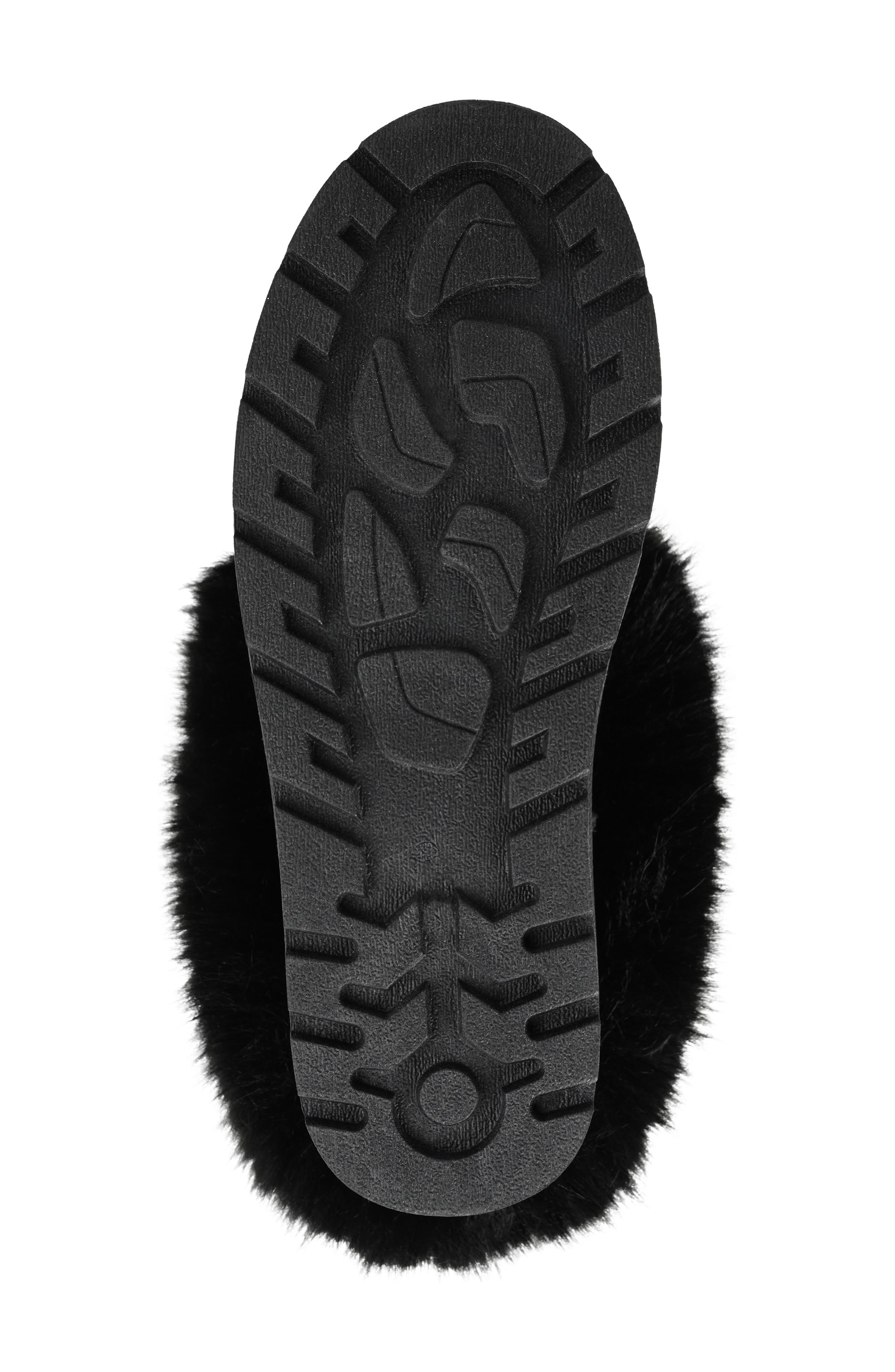 Journee Collection Shanay Faux Fur Boot, Alternate, color, Black
