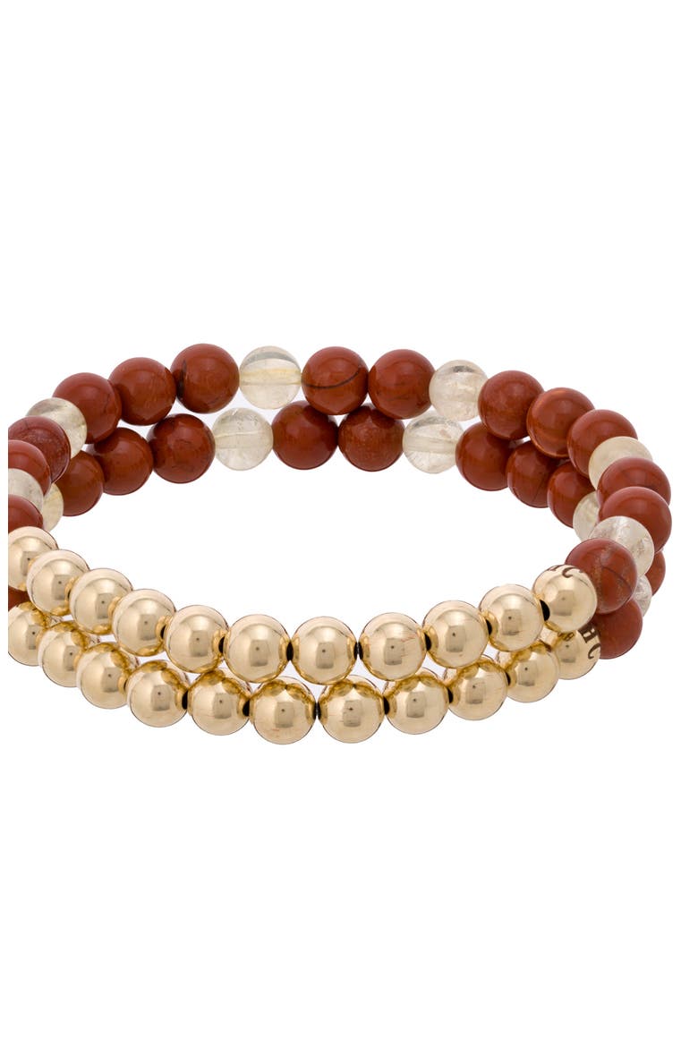N79 Fertility/Hormonal Balance Set of 2 Healer's Bracelets, Alternate, color, YELLOW GOLD