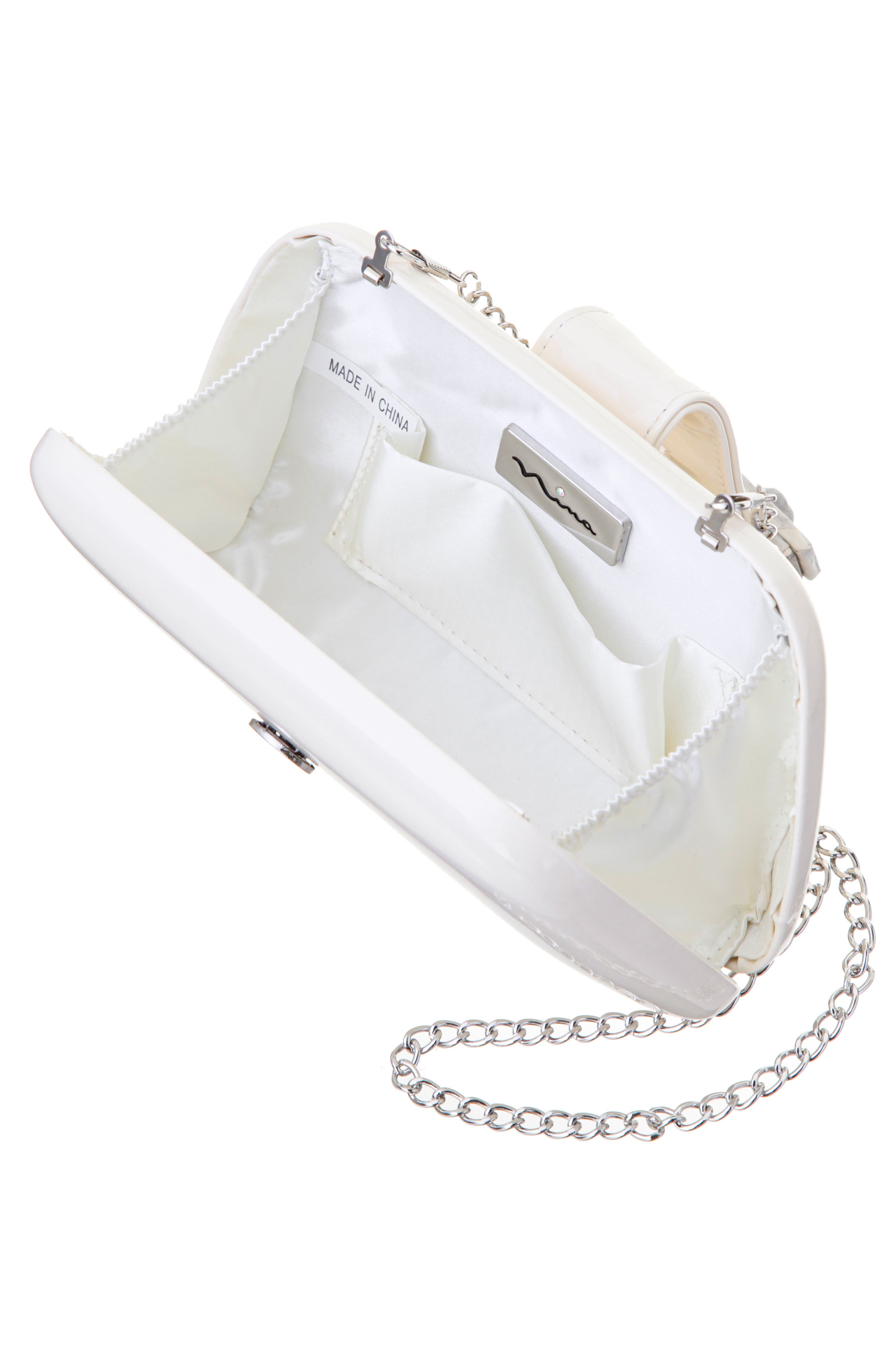 Danni Clutch, Alternate, color, ECRU