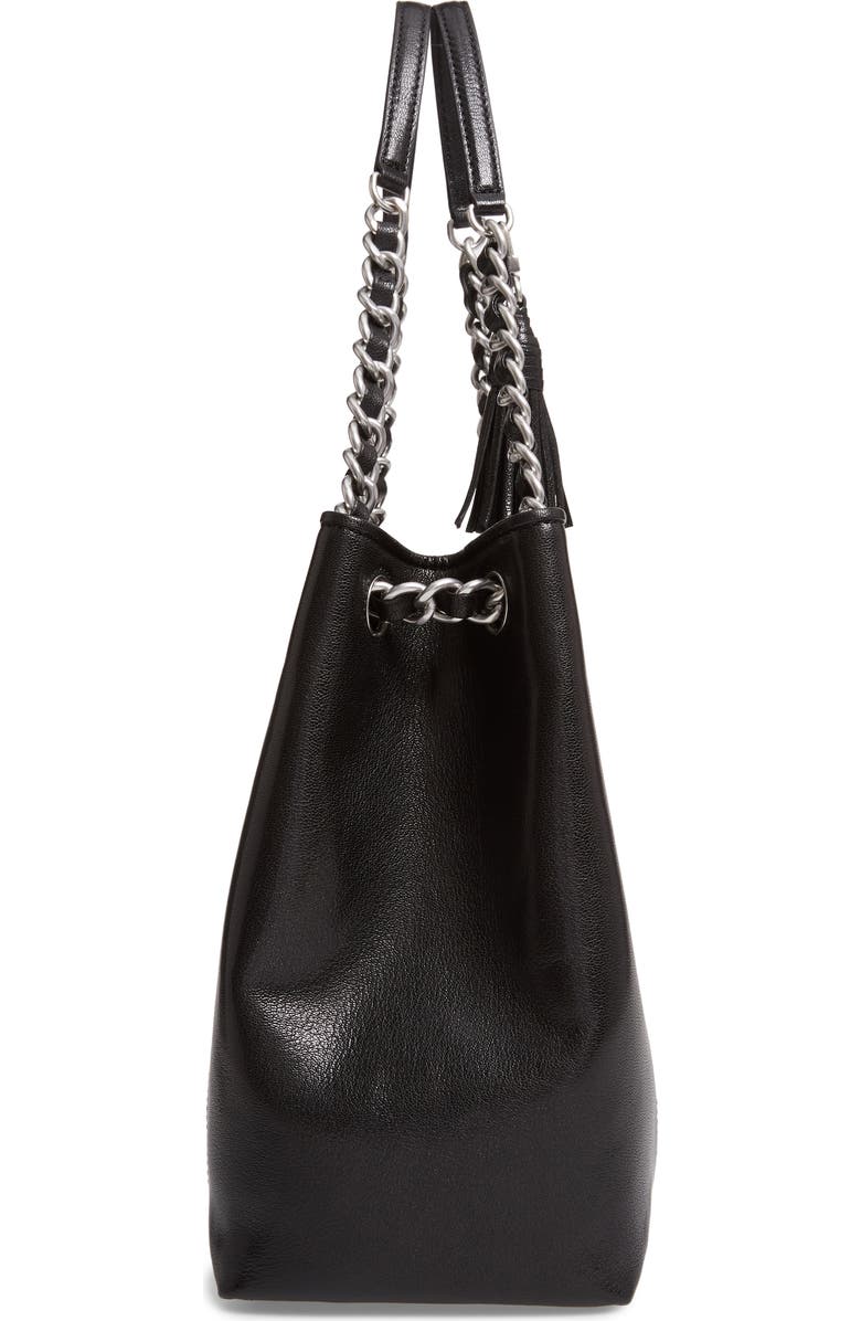 Tory Burch Fleming Distressed Leather Tote, Alternate, color,