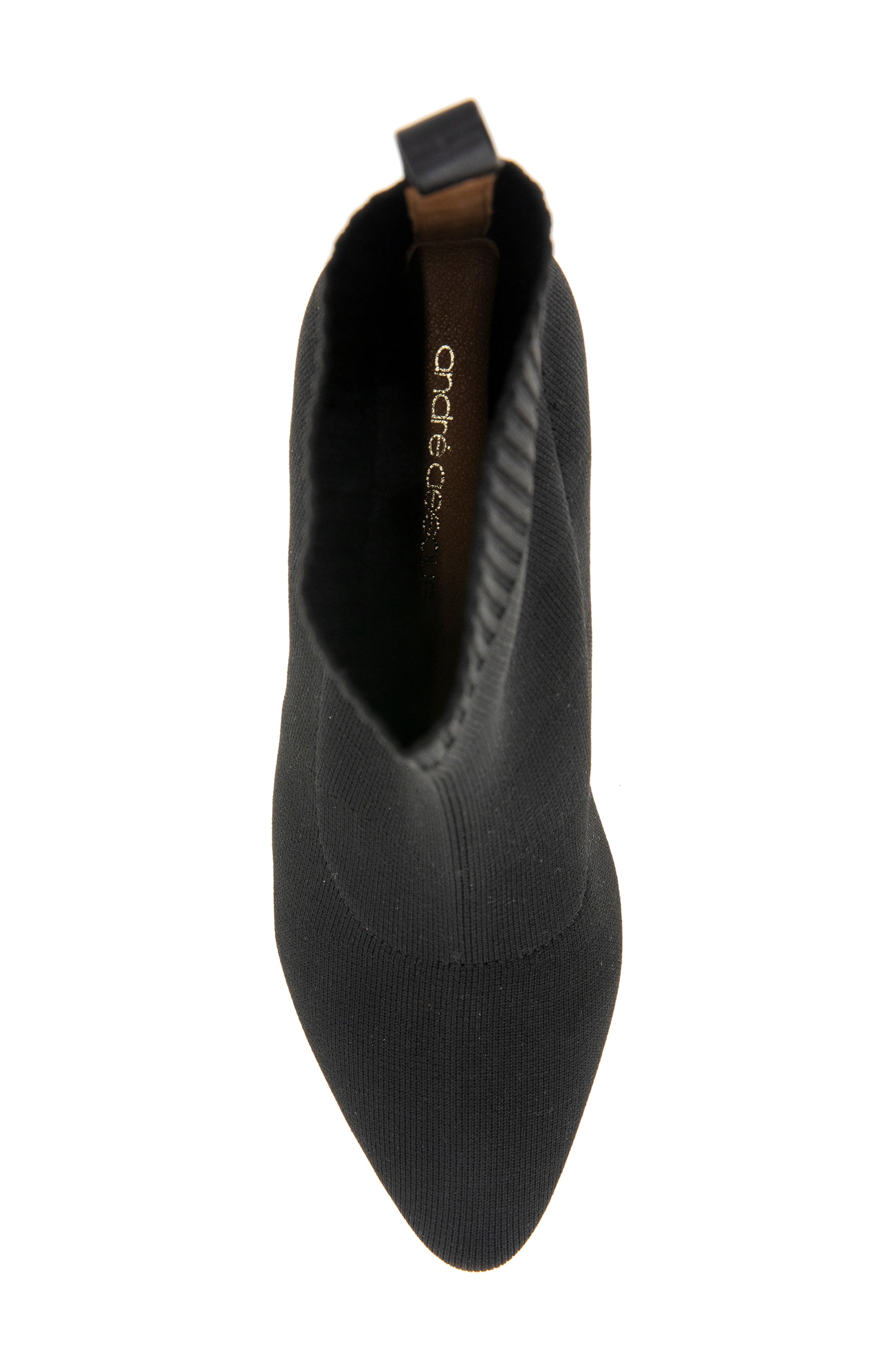 André Assous Winter Knit Bootie, Alternate, color, Black Knit
