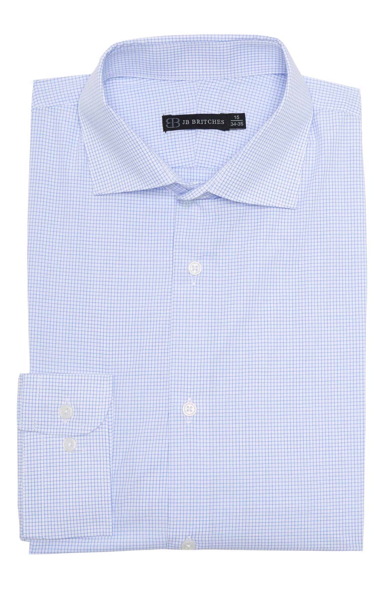 JB Britches Mini Check Print Dress Shirt, Main, color, 