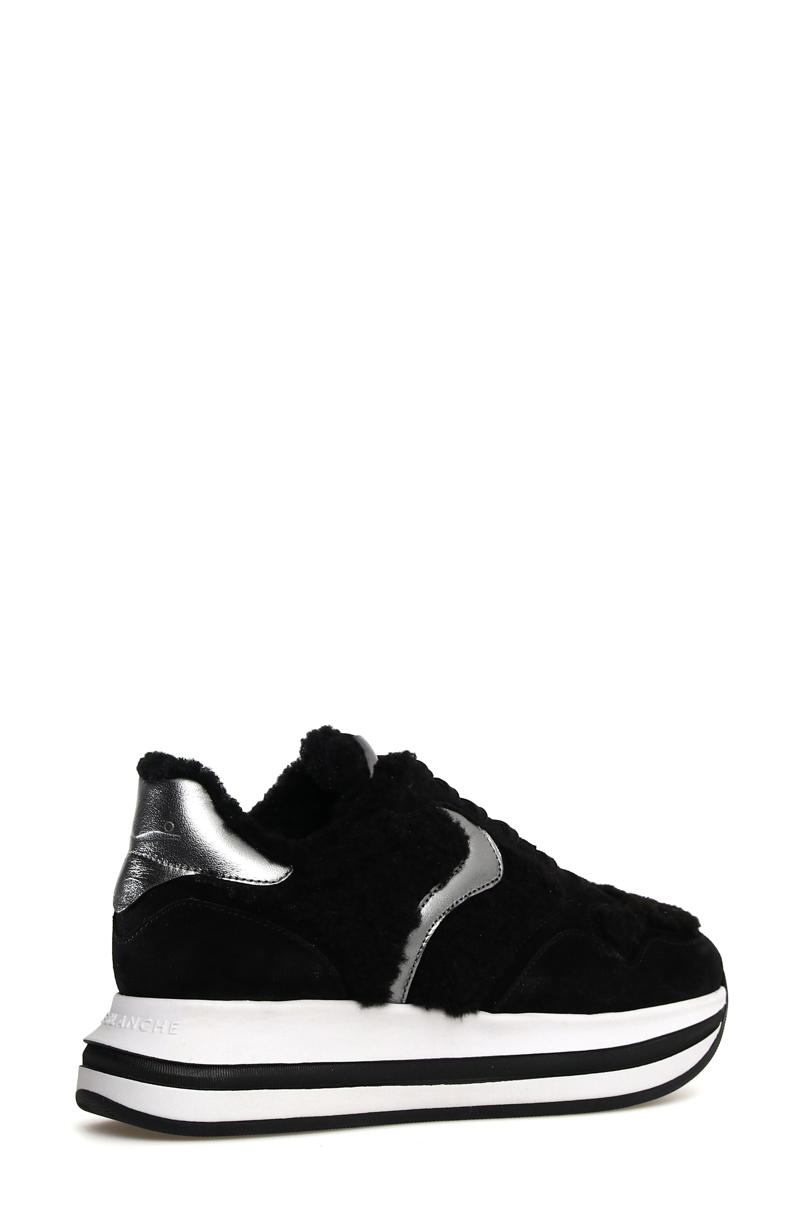Voile Blanche Melany Faux Shearling Sneaker, Alternate, color, 