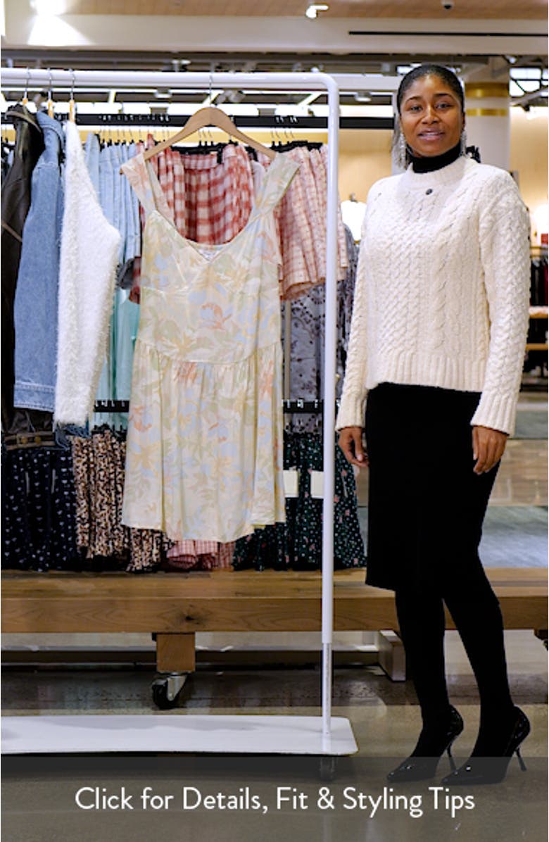 Nyx Floral Minidress, sales video thumbnail