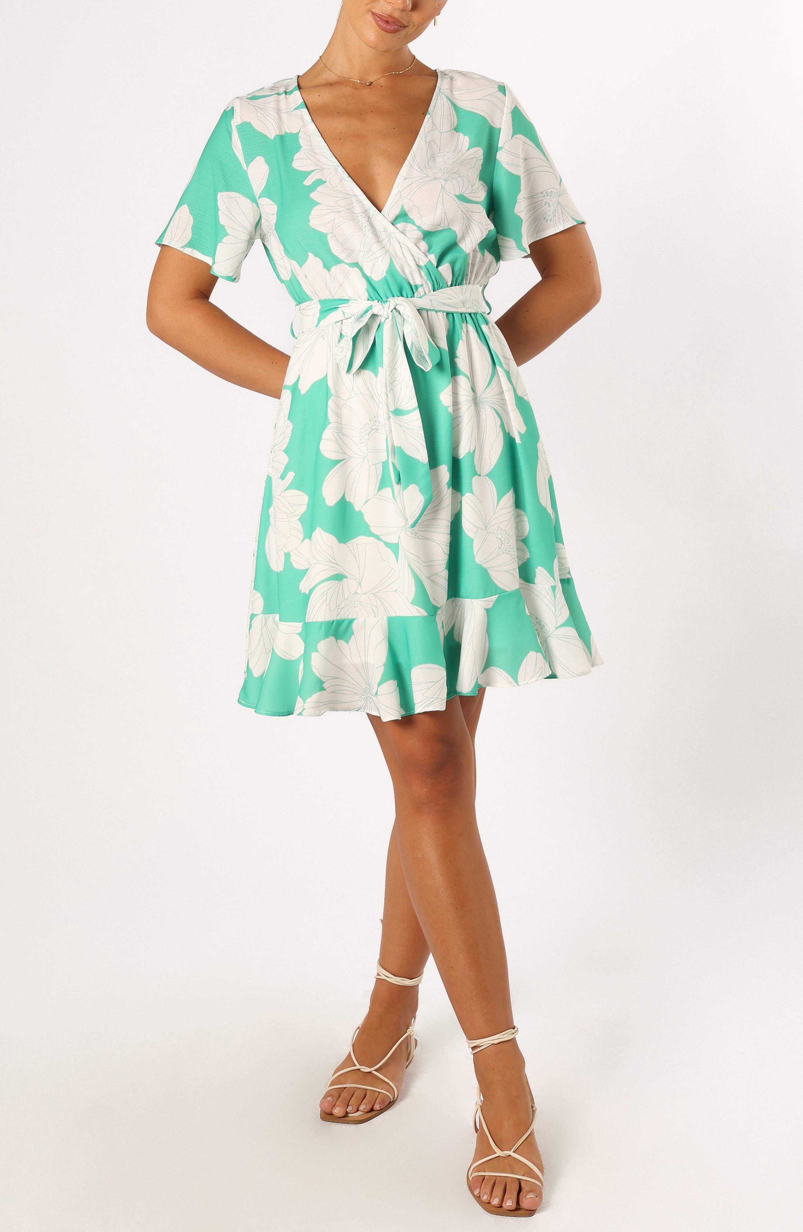 Petal & Pup Rylan Tie Waist Minidress