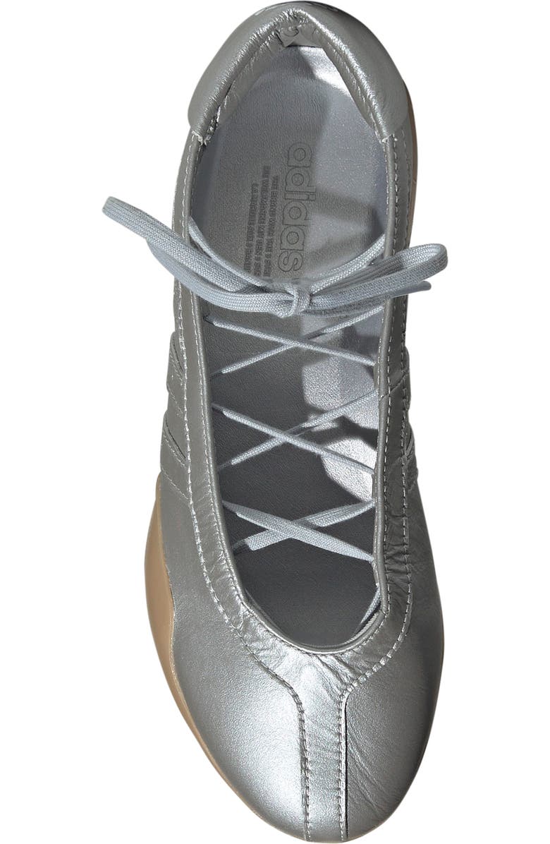 adidas Taekwondo Mei Ballet Flat, Alternate, color, Silver/ Silver/ Gum