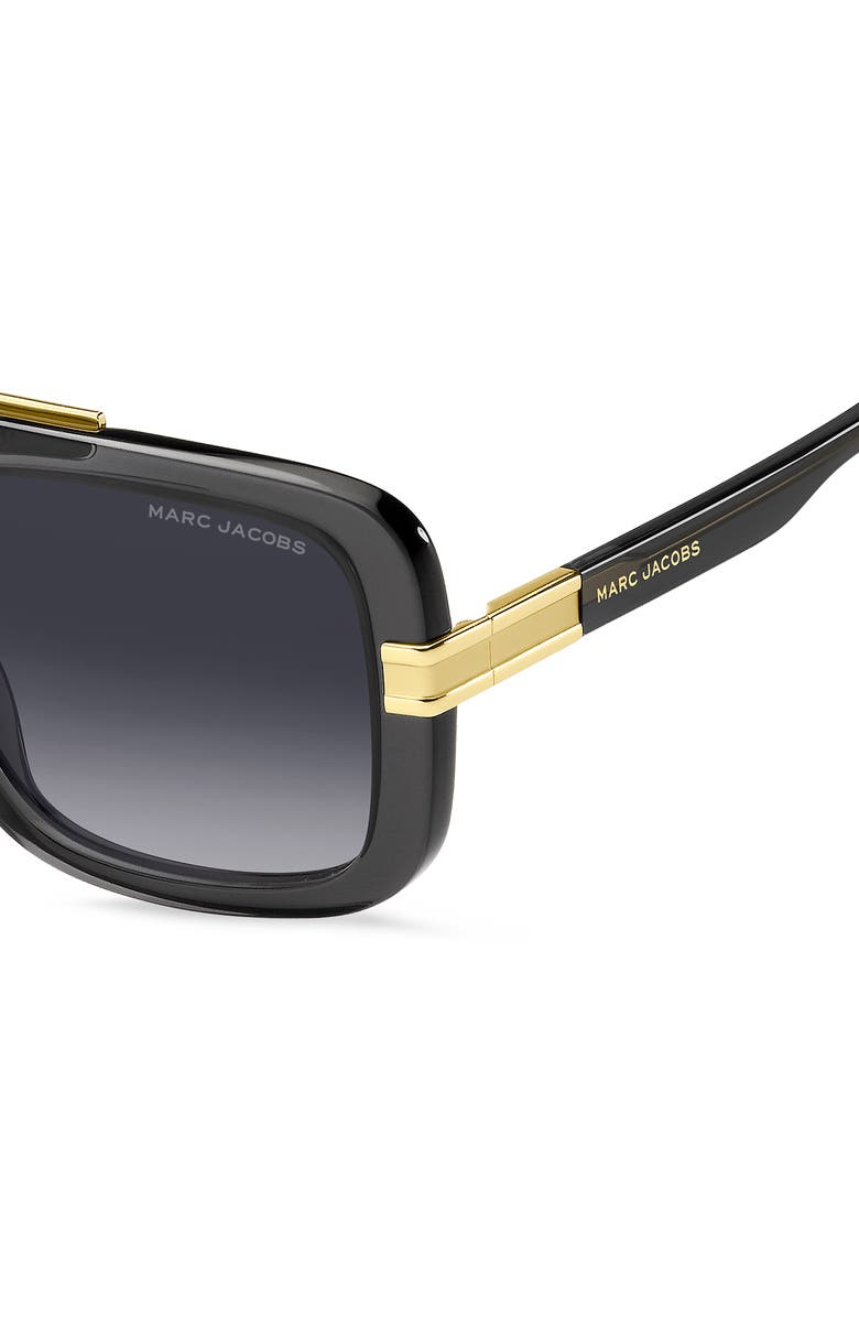 Marc Jacobs 55mm Gradient Shield Sunglasses, Alternate, color, Grey