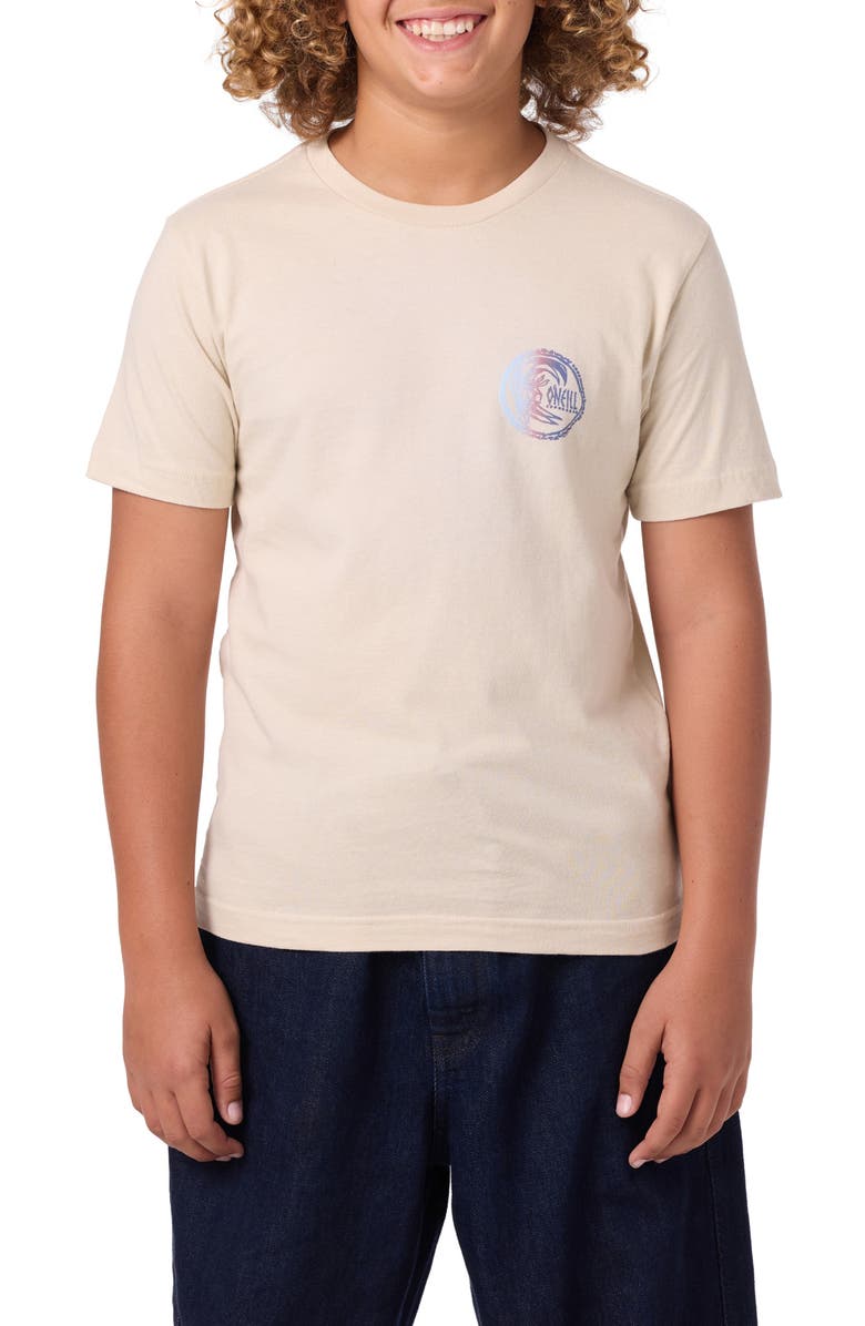 O'Neill Kids' Artifact Cotton Graphic T-Shirt, Main, color, Light Khaki