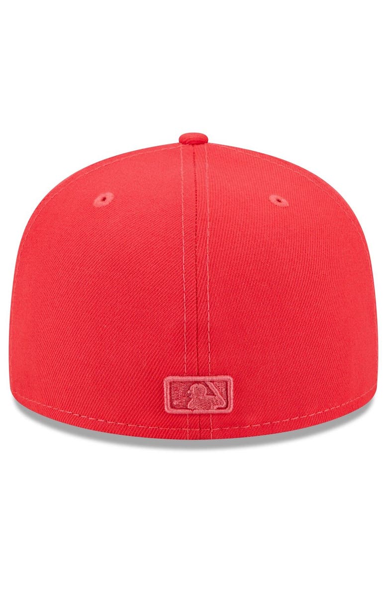 New Era Men's New Era Red Chicago Cubs 2023 Spring Color Basic 59FIFTY Fitted Hat, Alternate, color,