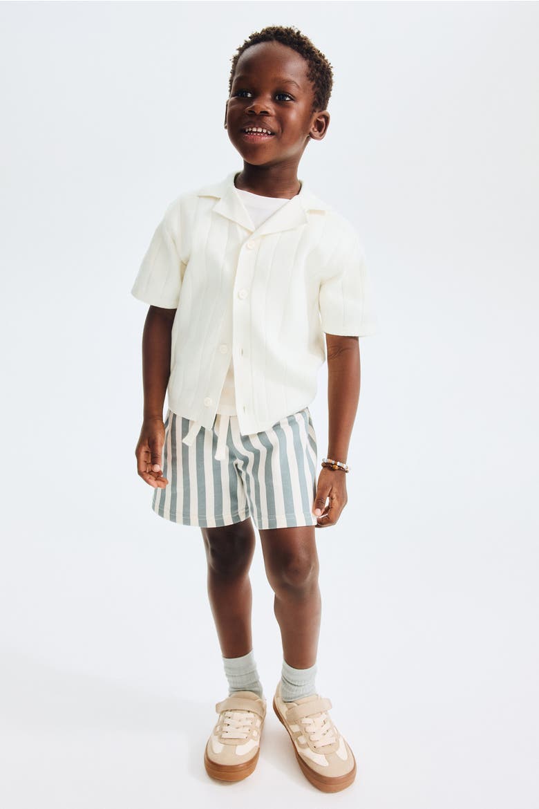 Fine-knit Cotton Resort Shirt, Alternate, color, Ivory