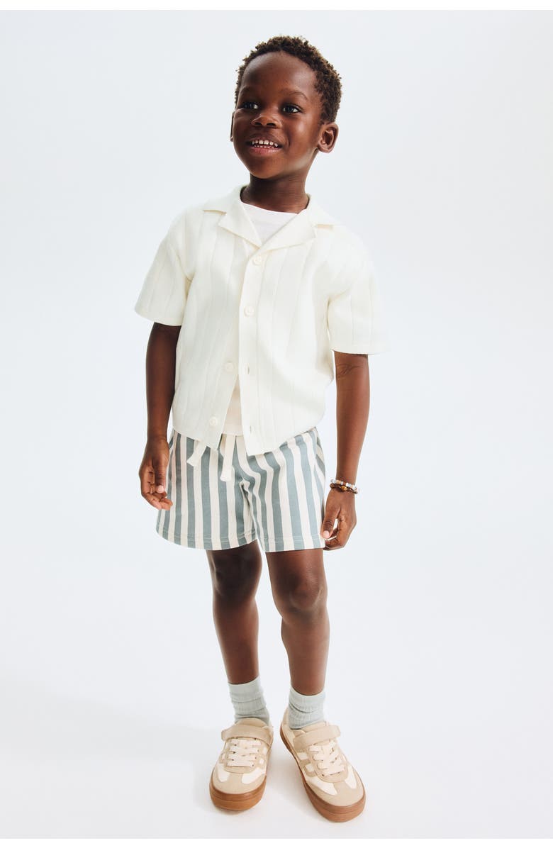 H&M Fine-knit Cotton Resort Shirt, Alternate, color, Ivory