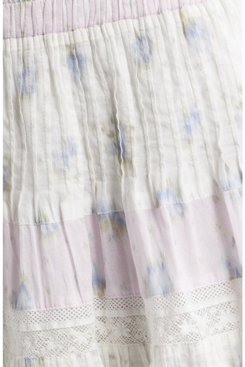 Gloriana Lace & Ruffle Miniskirt, Alternate, color, LILAC VANILLA