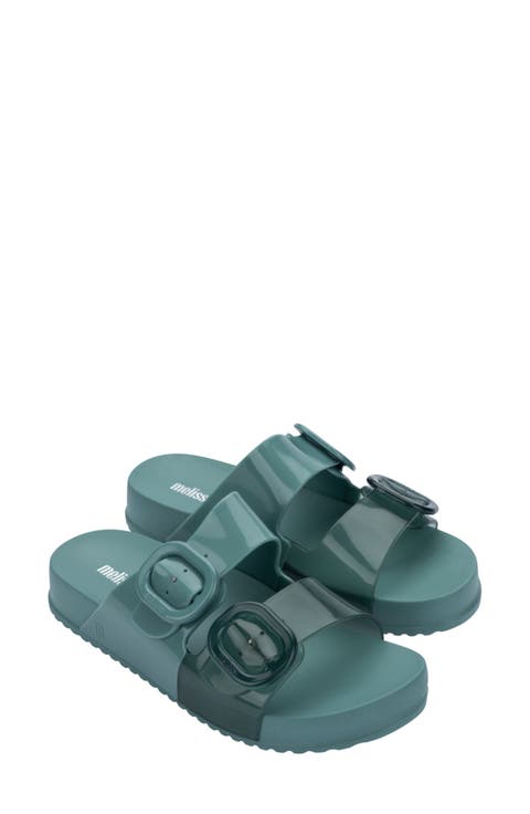 Cozy Buckle Slide Sandal