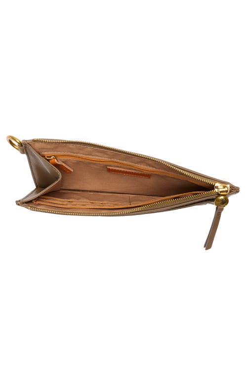 Hobo Hart Leather Wristlet In Brown