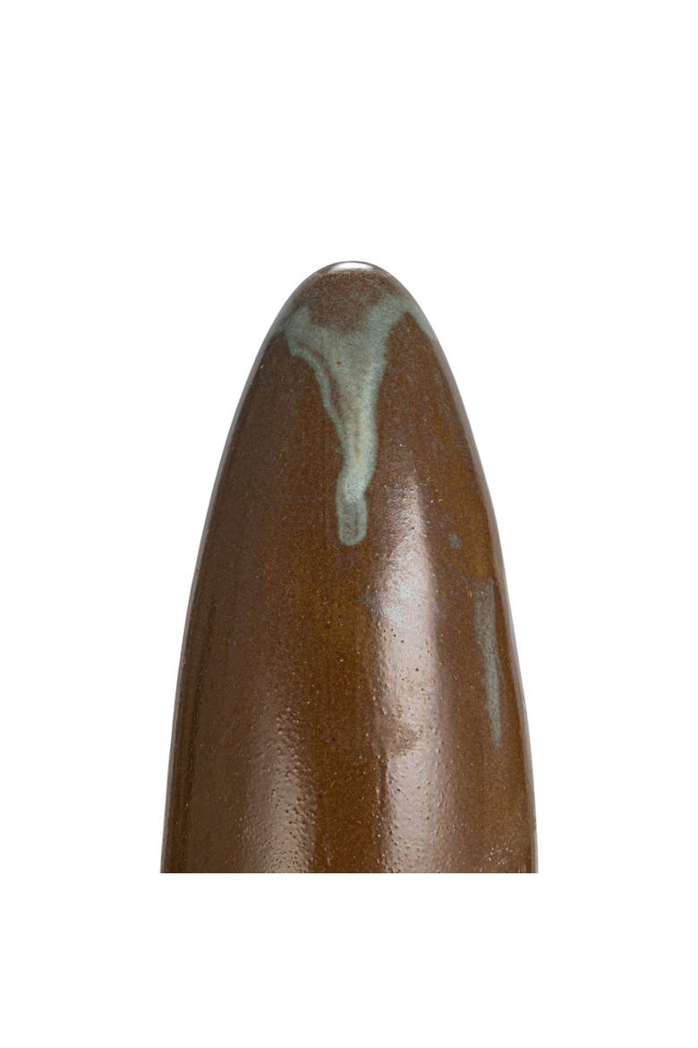 Stoneware Mortar and Pestle with Reactive Glaze, Brown and Cream, Alternate, color, Brown