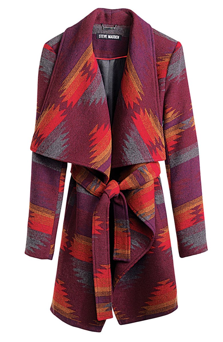 Steve Madden Blanket Wrap Coat, Main, color,