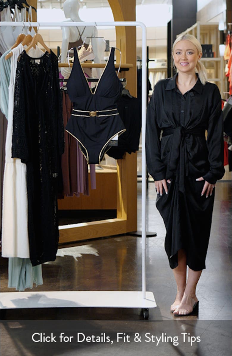 Piper Belted One-Piece Swimsuit, sales video thumbnail