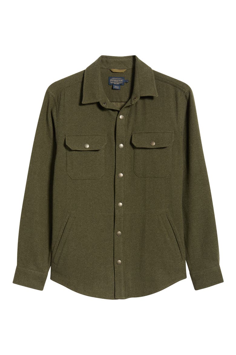 Forest Twill Shirt Jacket, Alternate, color, GREEN