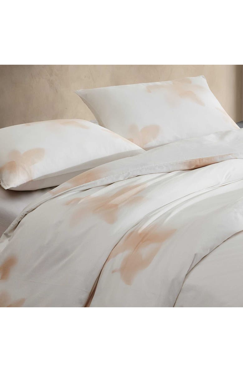 Calvin Klein Liquid Floral 300 Thread Count Cotton Comforter & Shams Set, Alternate, color, Light Beige