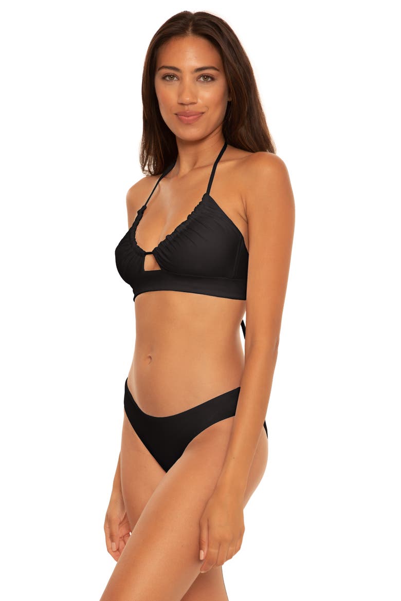 Color Code Multiway Bikini Top, Alternate, color, BLACK