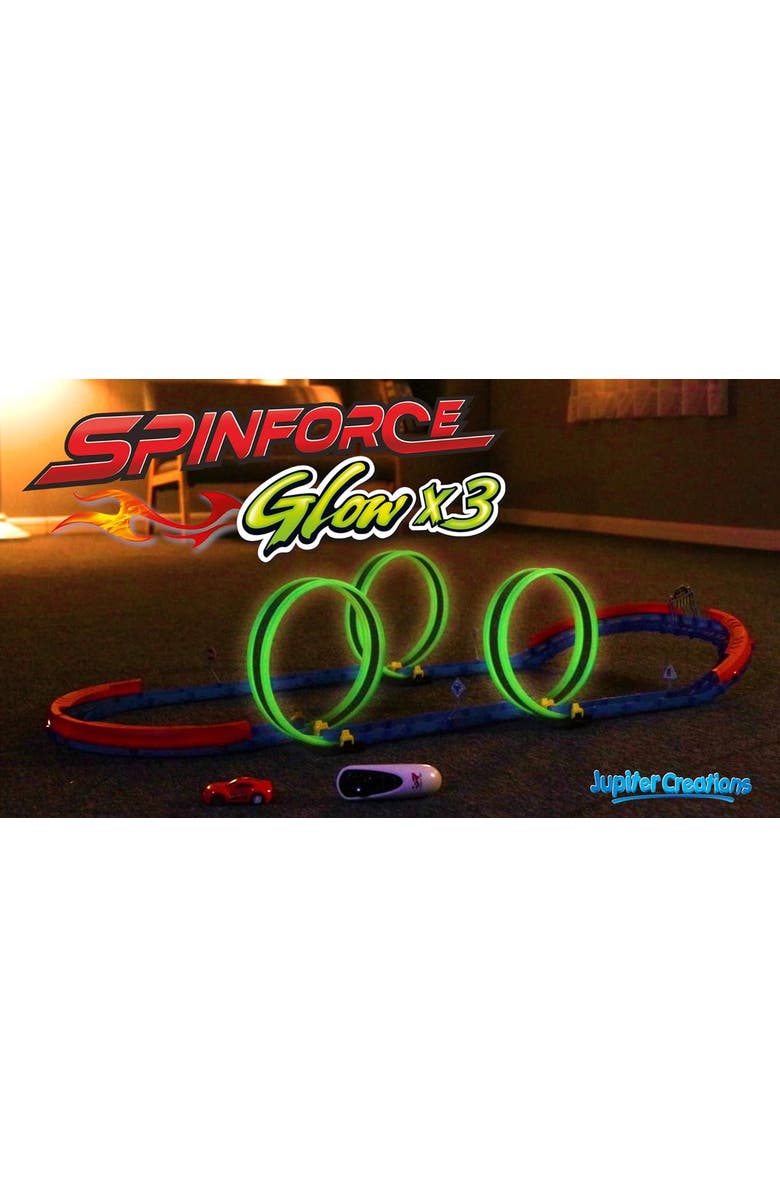 SpinForce Glow X3 RC Building Track, Alternate, color, Multicolored