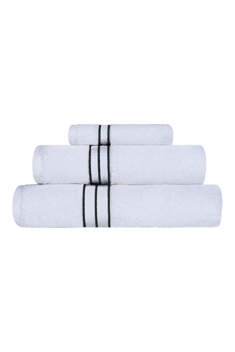 3-Piece Turkish Cotton Towel Set, Main, color, TEAL