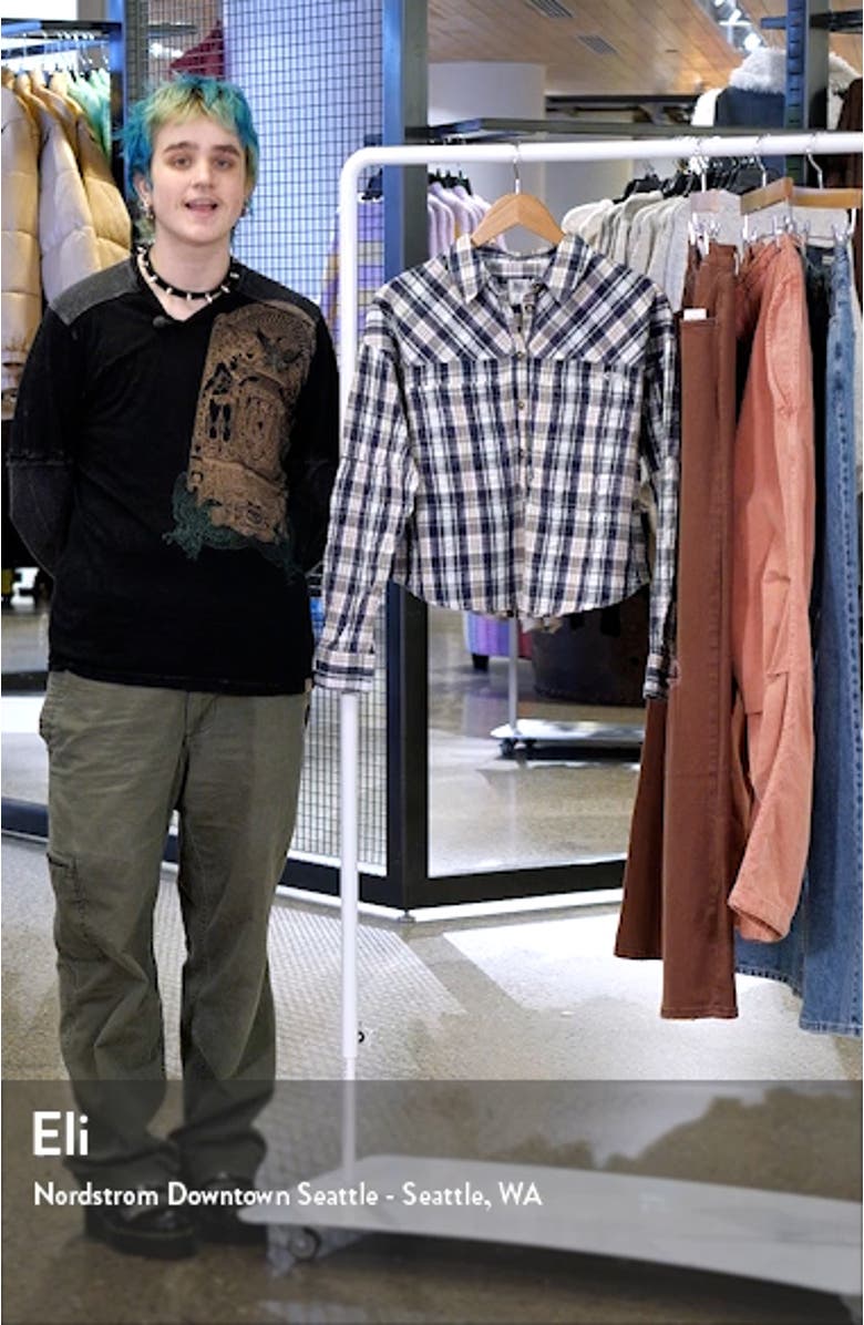 Addison Check Button-Up Shirt, sales video thumbnail