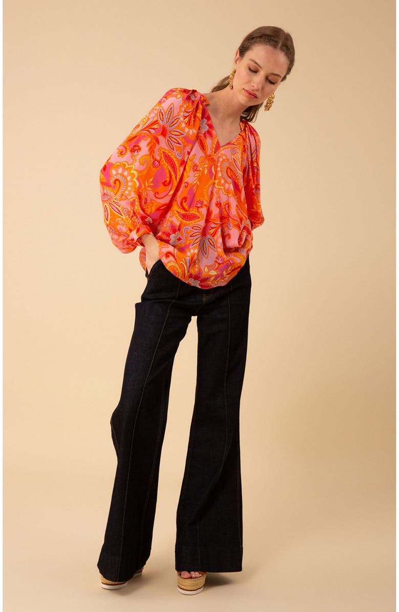 Hale Bob Josie Silk Top, Alternate, color, 